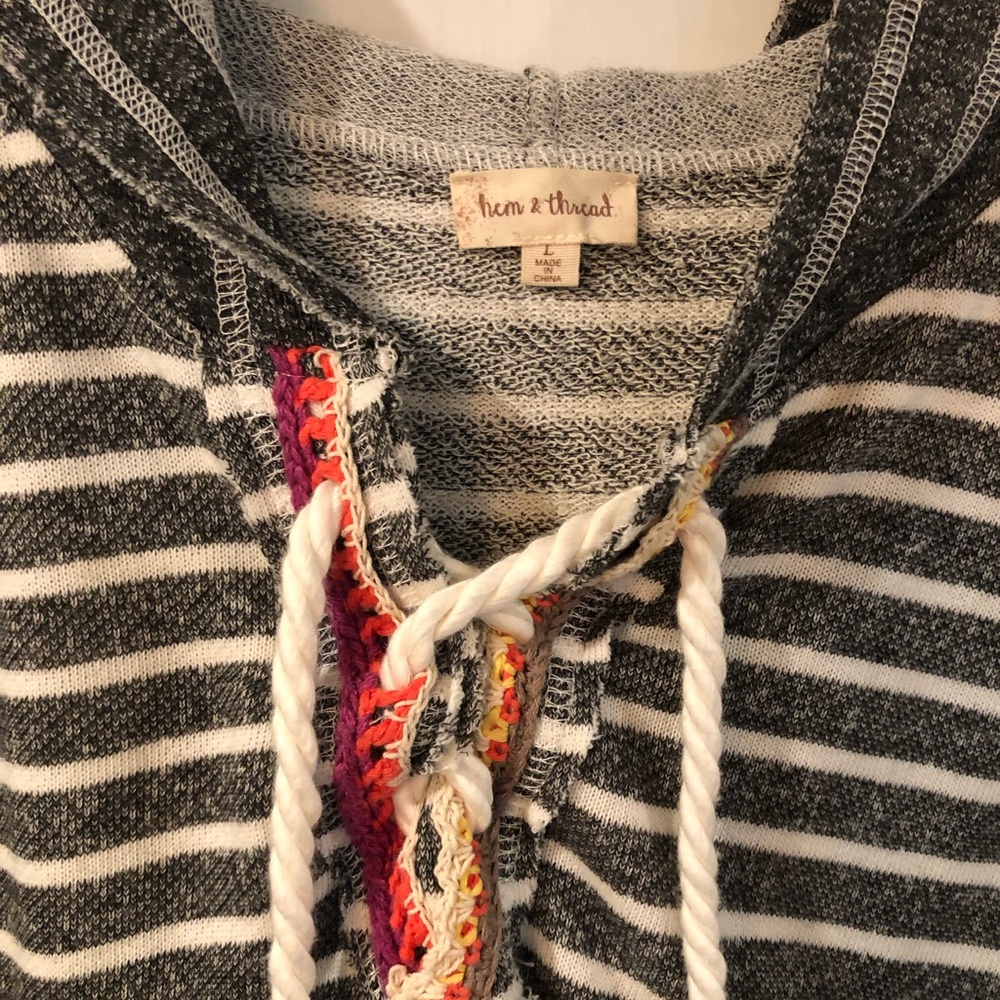 hem & thread hoodie sweatshirt
